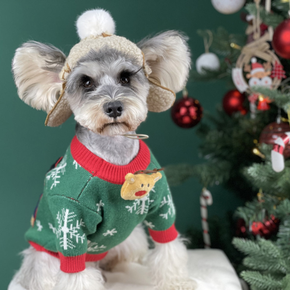 Pet Clothes New Christmas Padded Dog Sweater