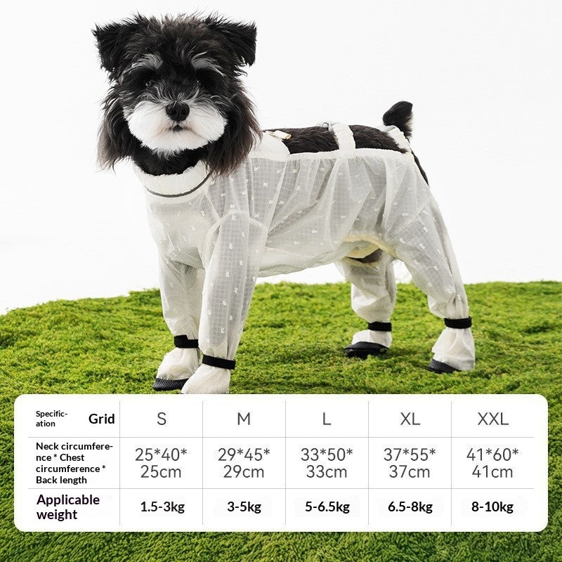 Waterproof Full-Body Pet Pants With Bib