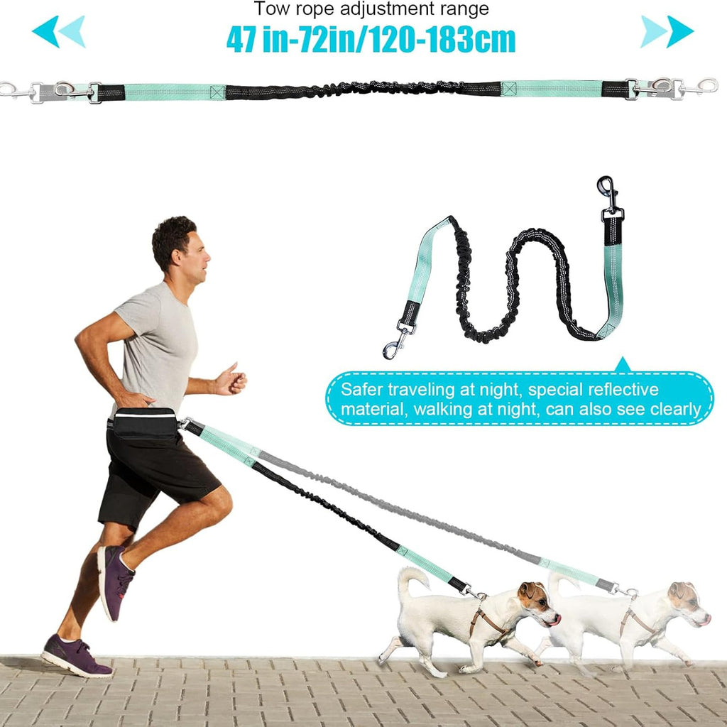 Portable Running Waist Pack With Dog Leash