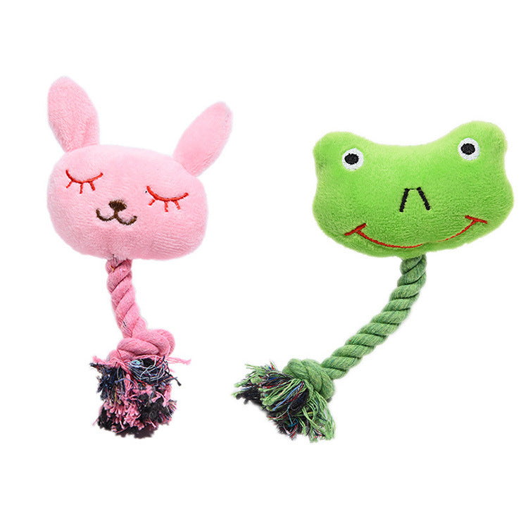 Bite-Resistant Vocalization Plush Dog Toy