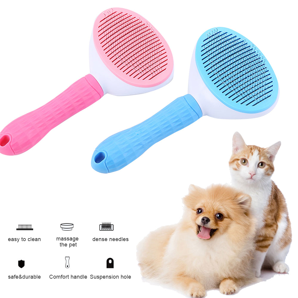 Self-Cleaning Pet Grooming Comb