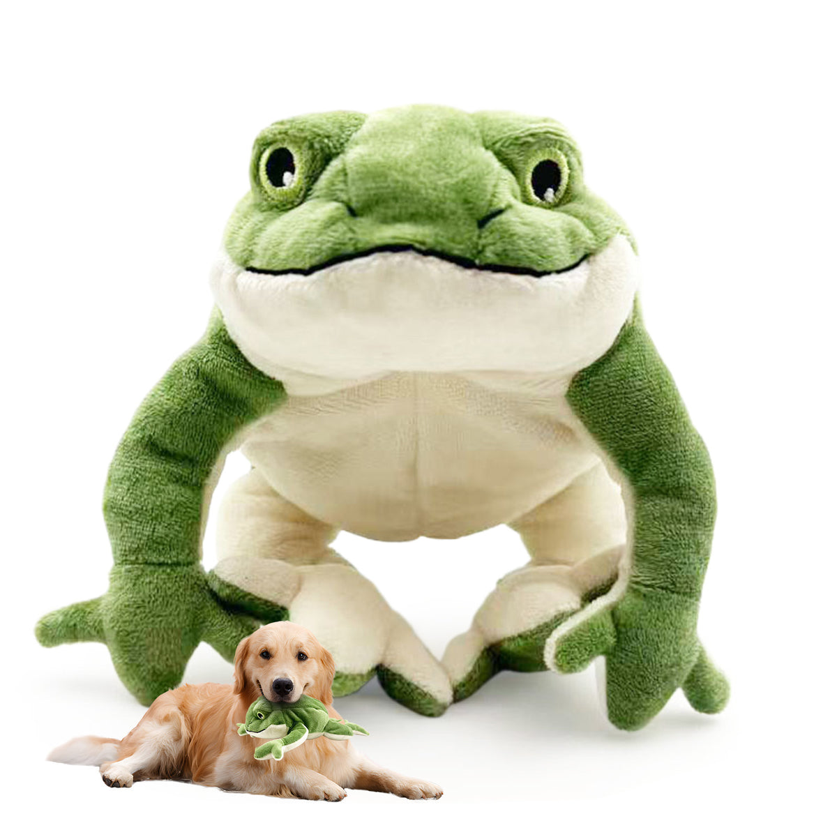 Hot-Selling Pet Plush Toys Sound And Bite-Resistant Companionship Golden Retriever Magic Fight Teddy Dog Toys New Doll
