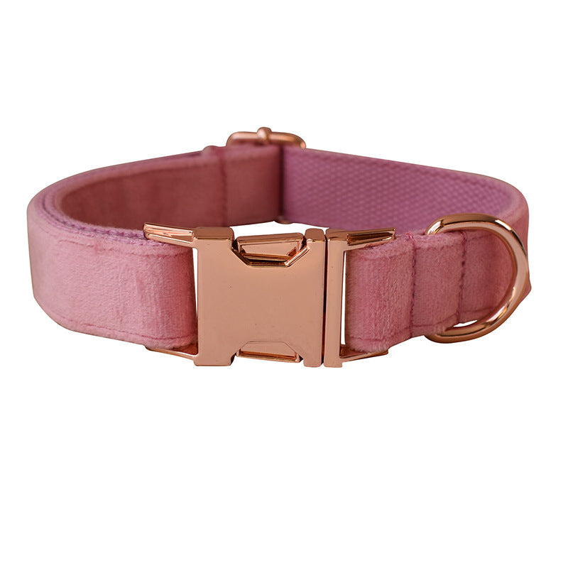 Goose Down Dog Collar Rose Gold Buckle
