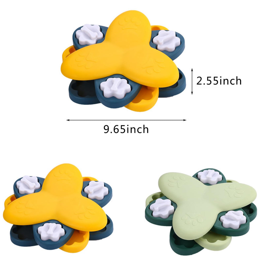 Rotating Slow Feeder Dog Puzzle Bowl