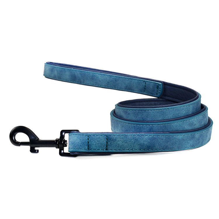 Pull-Resistant Leather Dog Leash