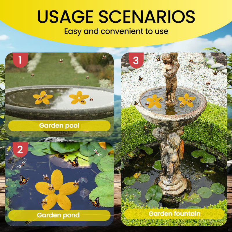 Insect Petal Shape Plastic Drinking Water Platform