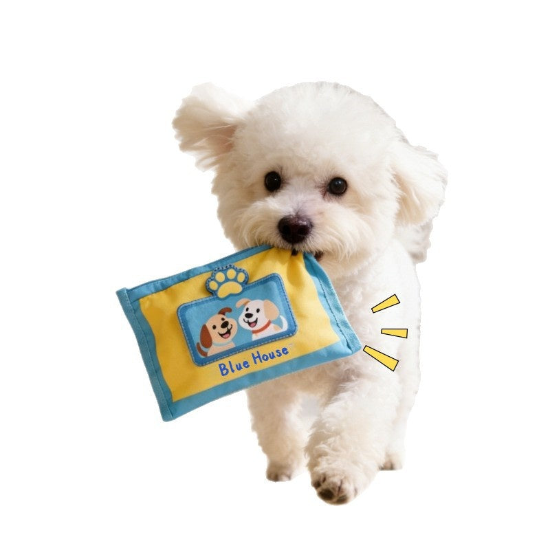 Dog Chew Toy For Tissue Boxes Pet Supplies