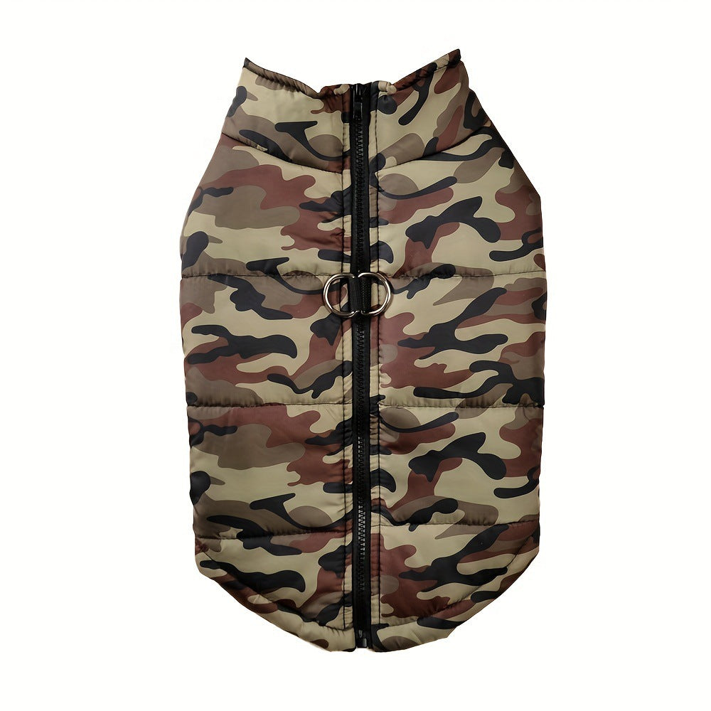 Thickened Dog Camouflage Winter Coat