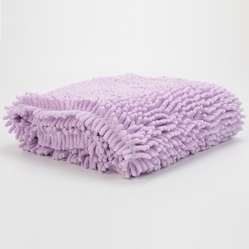 Simple Chenille Dog Absorbent Towel