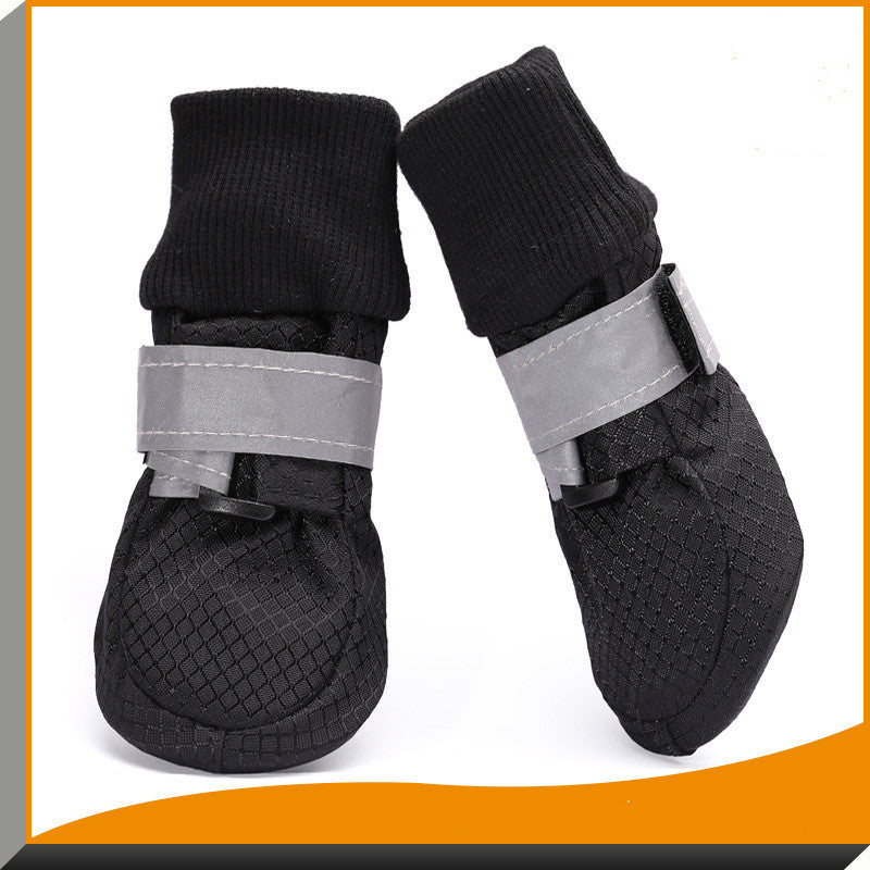 Spring And Autumn Warm Waterproof Dog Shoes