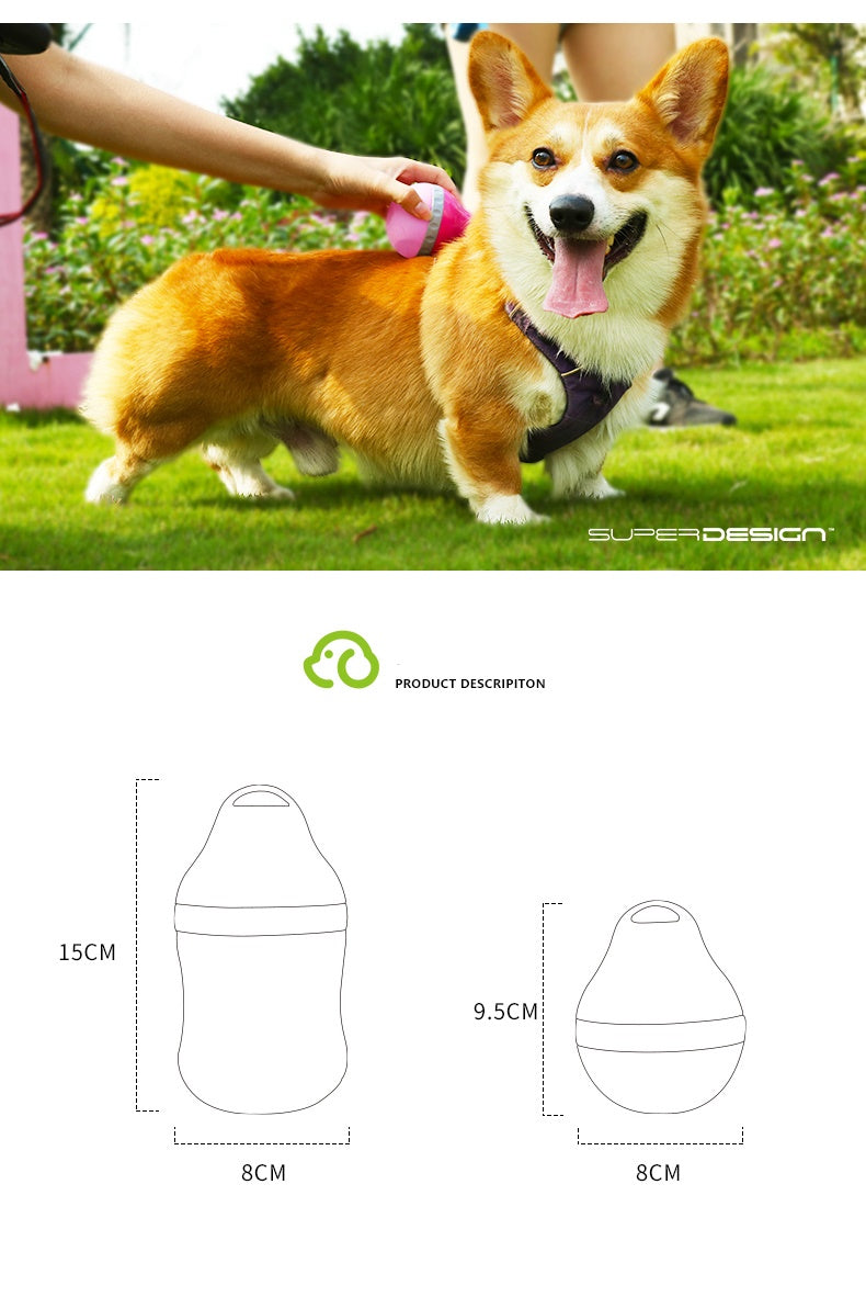 Portable Silicone Folding Pet Bottle