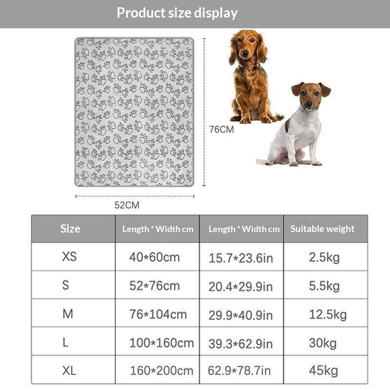 Hollowed-Out Floral and Paw Print Dog Blanket