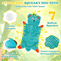 No Stuffing Squeaky Dog Toys For Samll Medium Large Breeds, 3 Pack Durable Plush Puppy Chew Toys For Teething And Boredom, Interactive Dog T