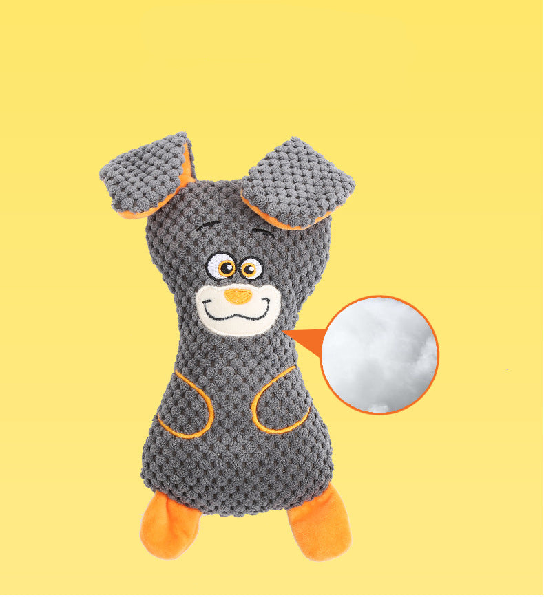Plush Squeak Dog Toy With Animal Shapes