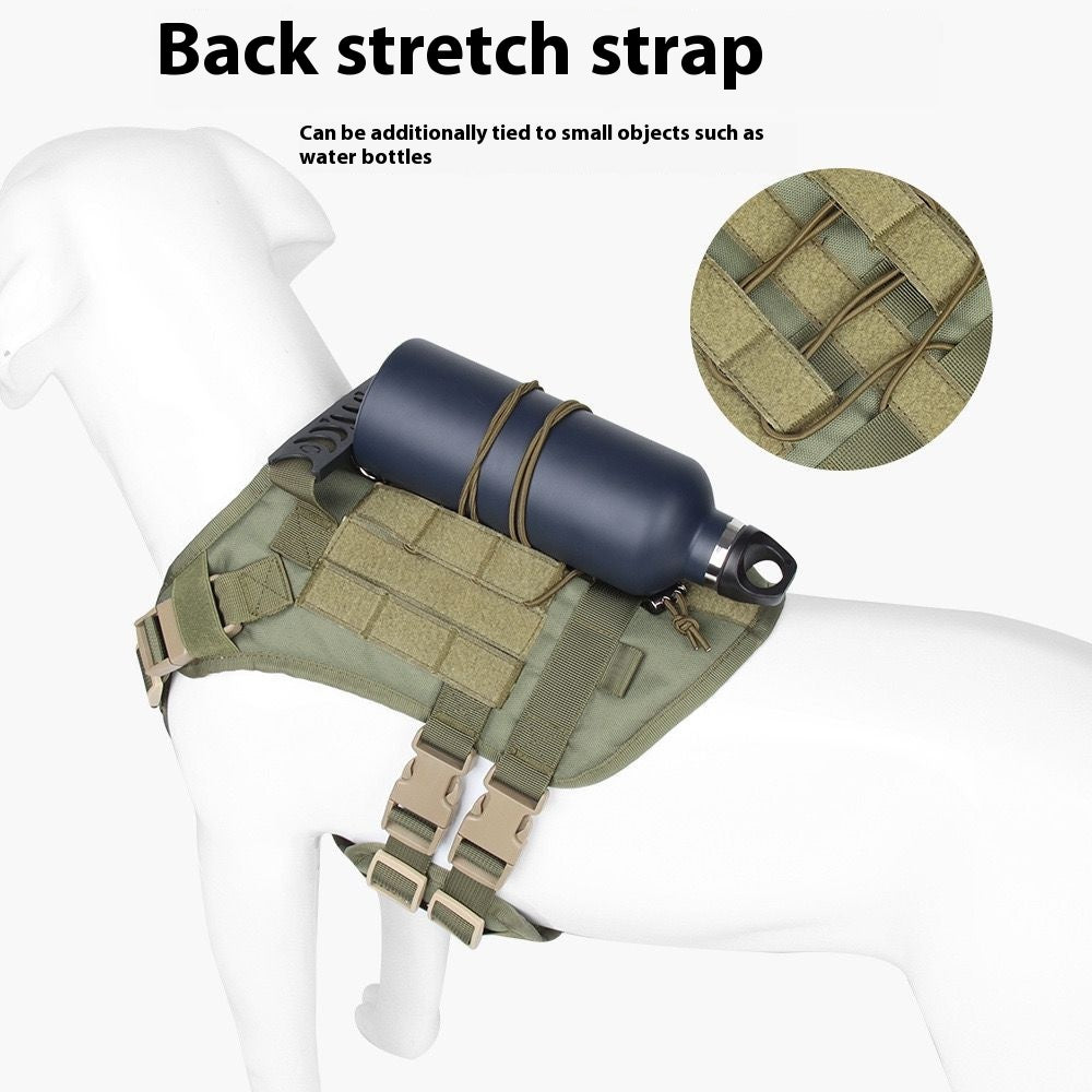 Tactical Dog Chest And Back Harness