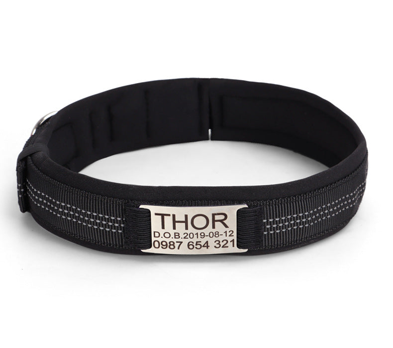 Engraved Anti-Loss Dog Collar