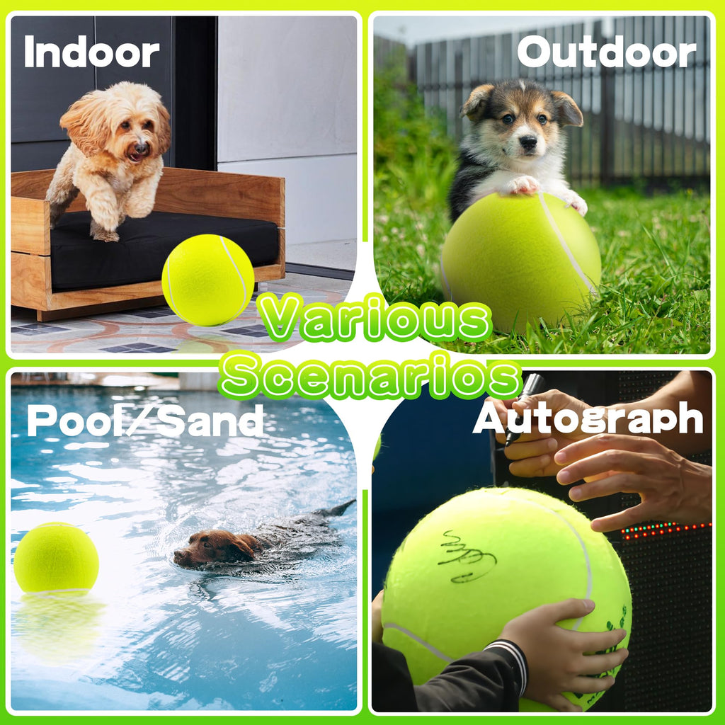 Giant Dog Tennis Ball For Interactive Play