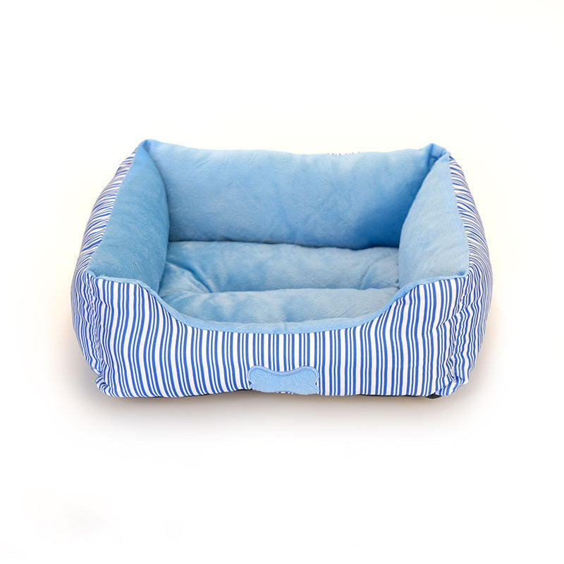 Bone Pattern Teddy Kennel Small And Medium-Sized For All Seasons