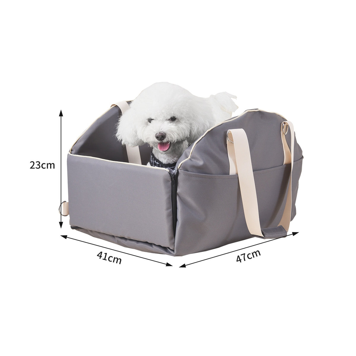 Car Console Pet Carrier and Dog Travel Bag