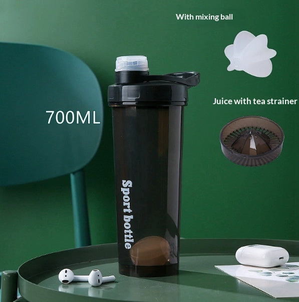 Large-Capacity Portable Travel Shaker Cup Water Bottle Mixing Mug