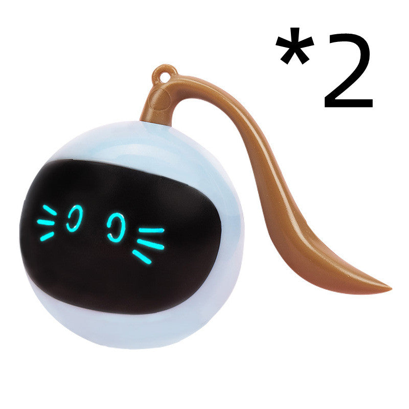 Interactive Colorful LED Rotating Pet Ball