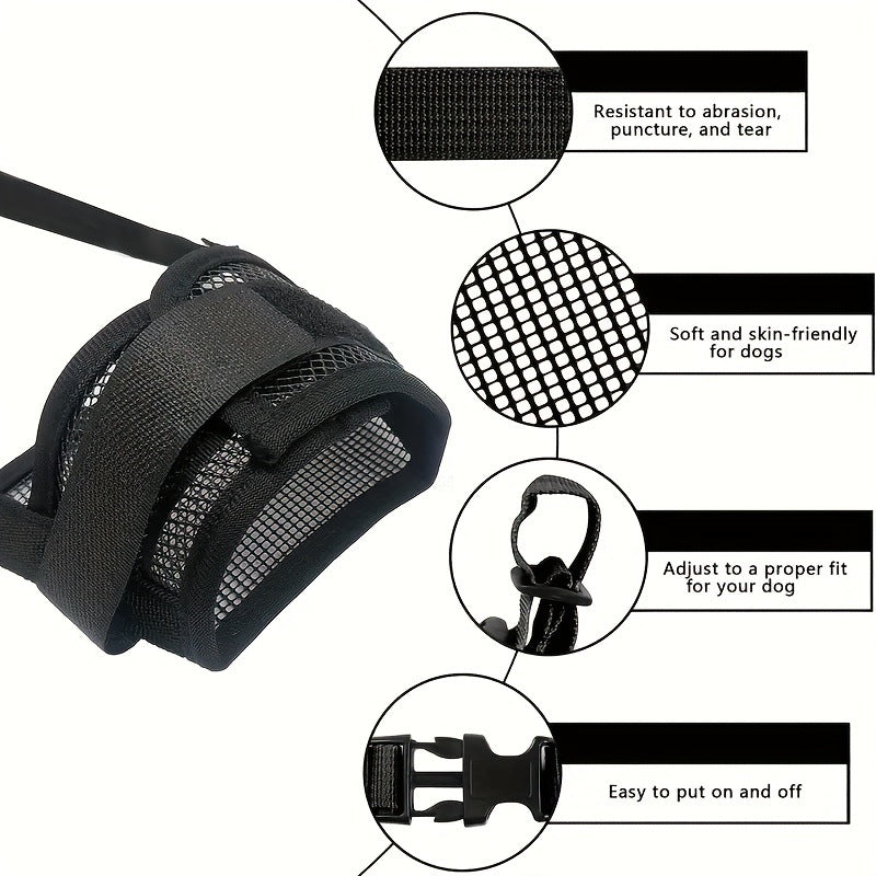 Anti-Bite Anti-Bark Dog Muzzle