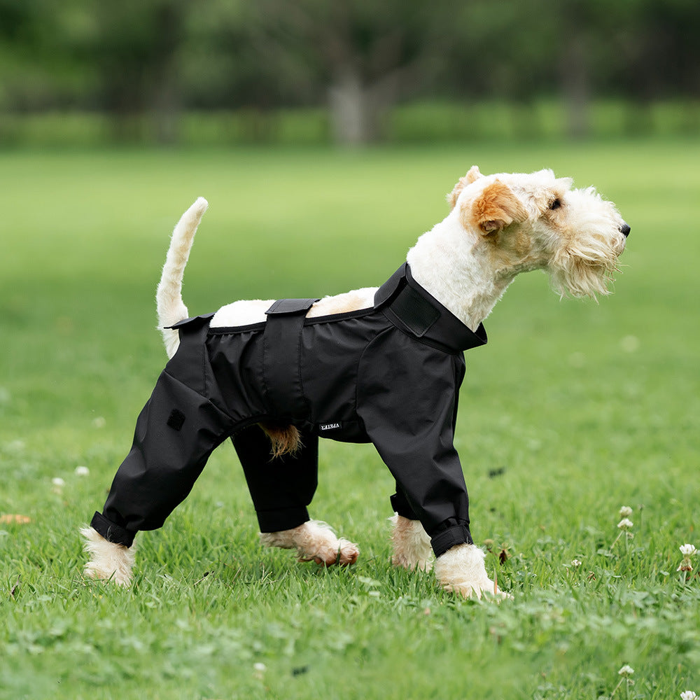 Full-Covering Hooded Dog Raincoat