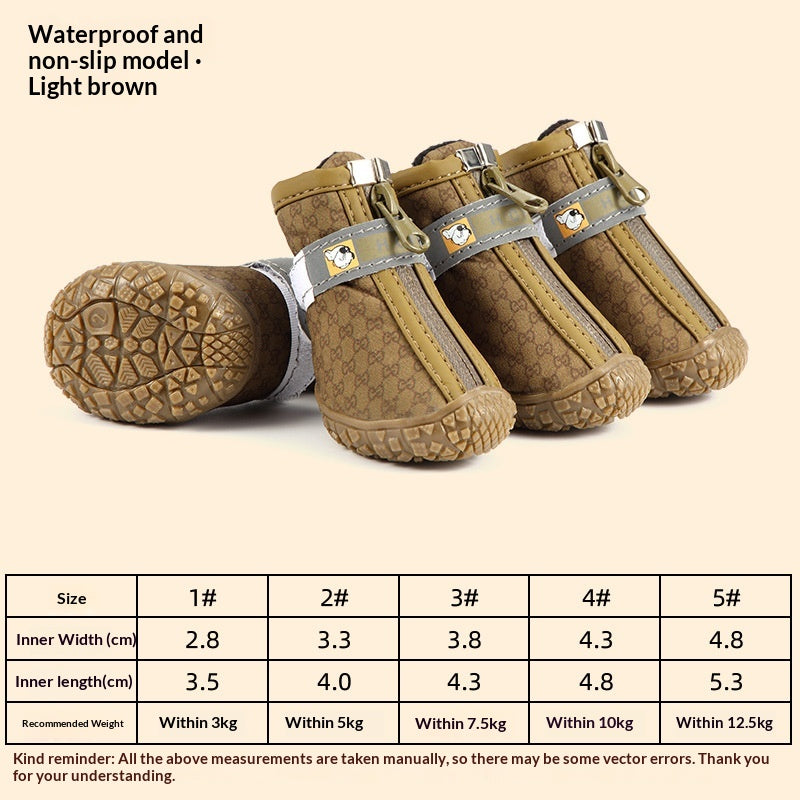 Breathable Waterproof Non-Slip Pet Rain Boots