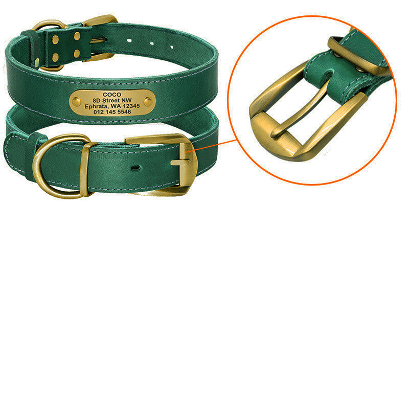 Personalized Dog Collars With Nameplate Id Tags For Medium Large Dogs