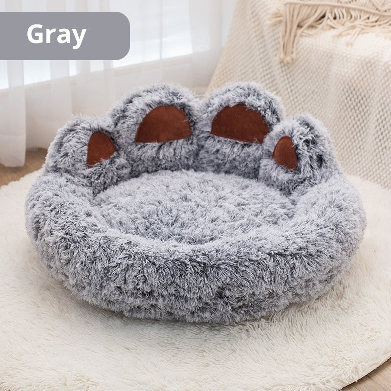 Plush Kennel Two-Color Thickened Pet Bed Good-Looking