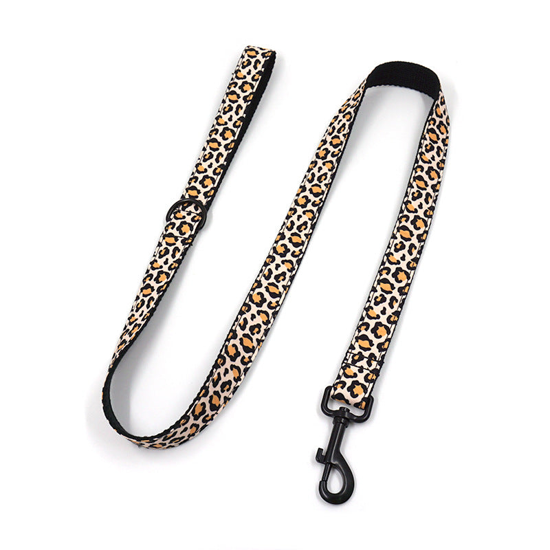 Black Buckle Dog Collar Leash Set