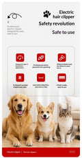 High-Power Low-Noise Pet Clipper For Large Dogs