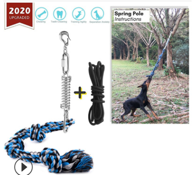 Pet Stainless Steel Spring Cotton Rope