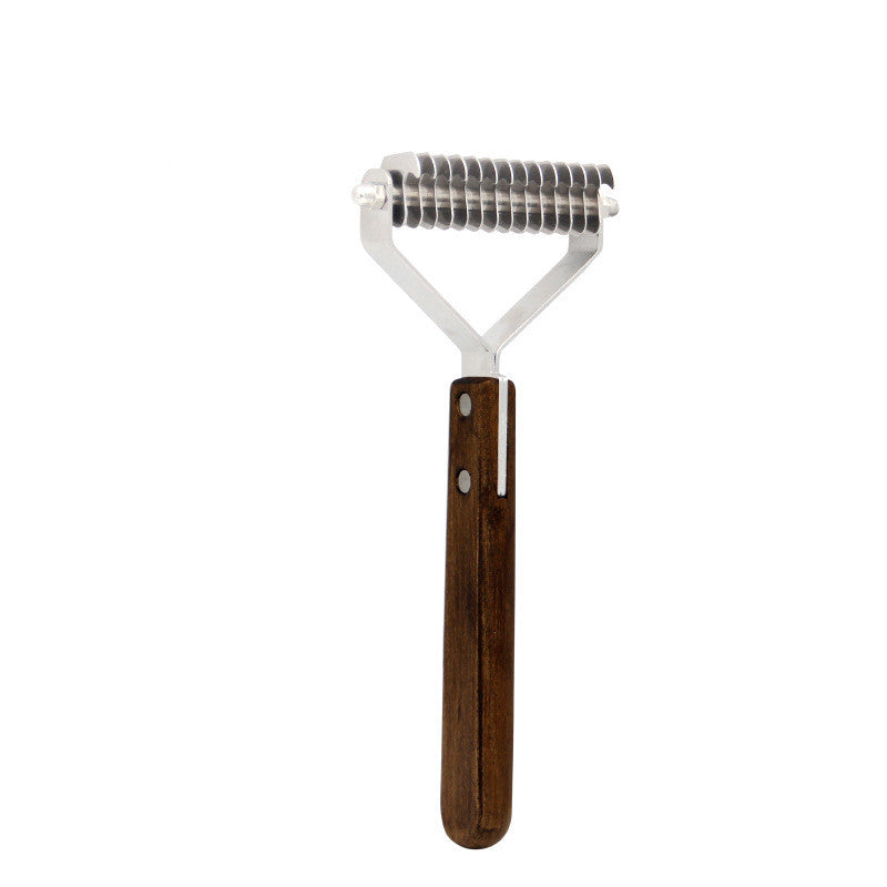 Wooden Dog Comb