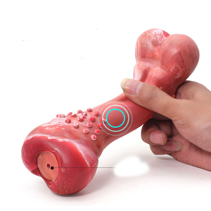 Dog Teeth Chewing Simulation Bone Hair Sound Toy