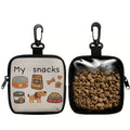 Cartoon-Print Portable Pet Treat Bag
