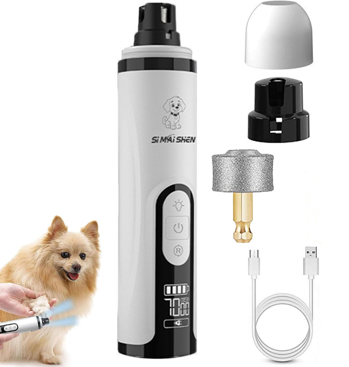 Rechargeable LED Pet Nail Grinder