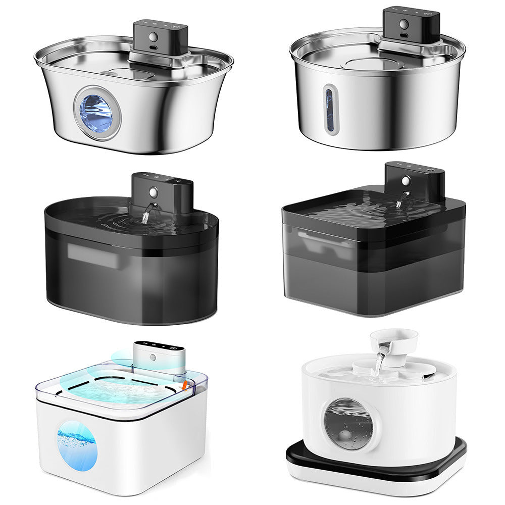 Stainless Steel Usb Smart Pet Water Fountain