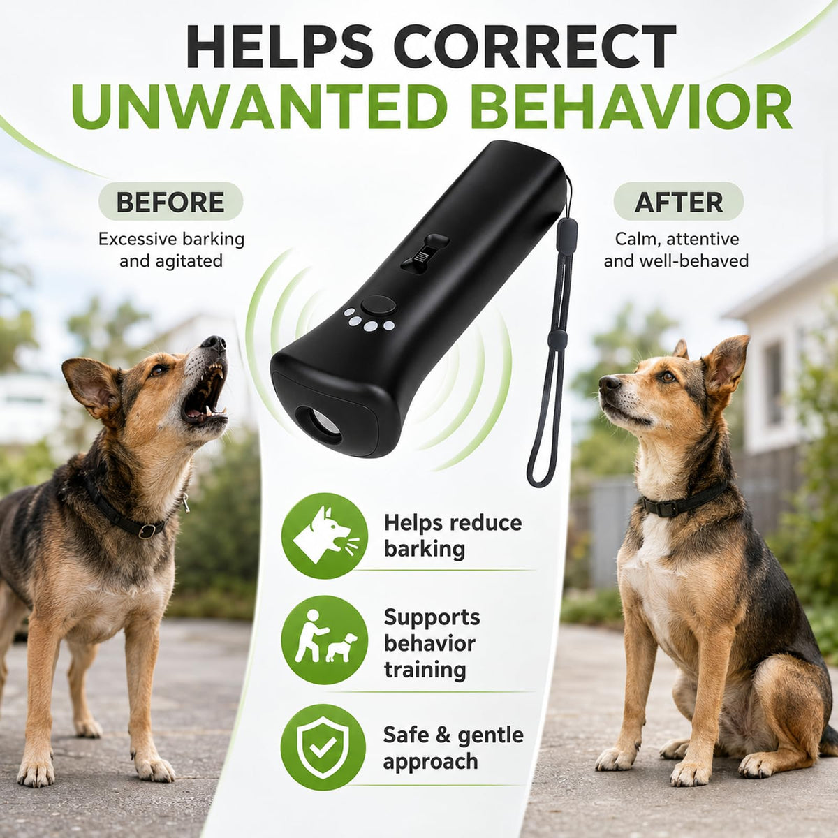 Ultrasonic Anti-Barking Dog Training Device