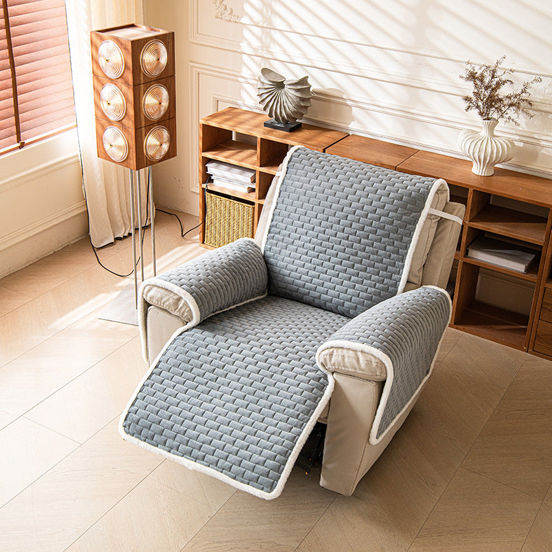 Solid-Color Protective Cover For A Pet Sofa With A One-Piece Design