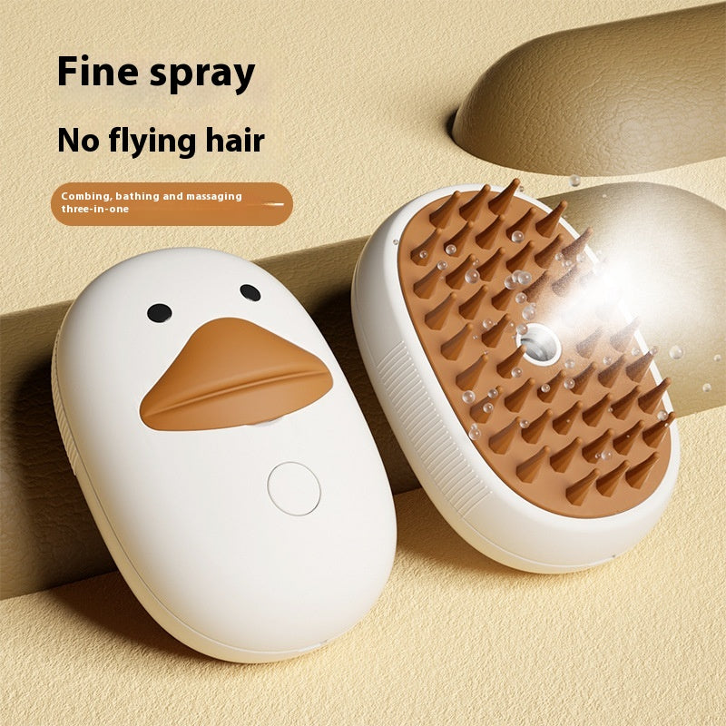 Pet Whale and Duck Spray Massage Bath Brush