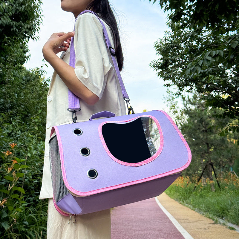 Pet Outing Portable Crossbody Breathable Large Capacity Single-Shoulder Bag