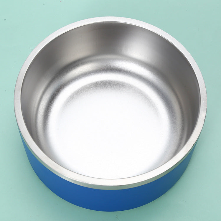 Stainless Steel Round Dog Bowl Large Capacity