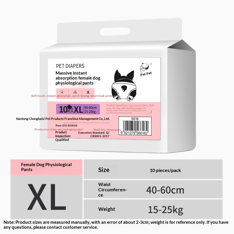 Disposable Dog Diapers And Physiological Pants