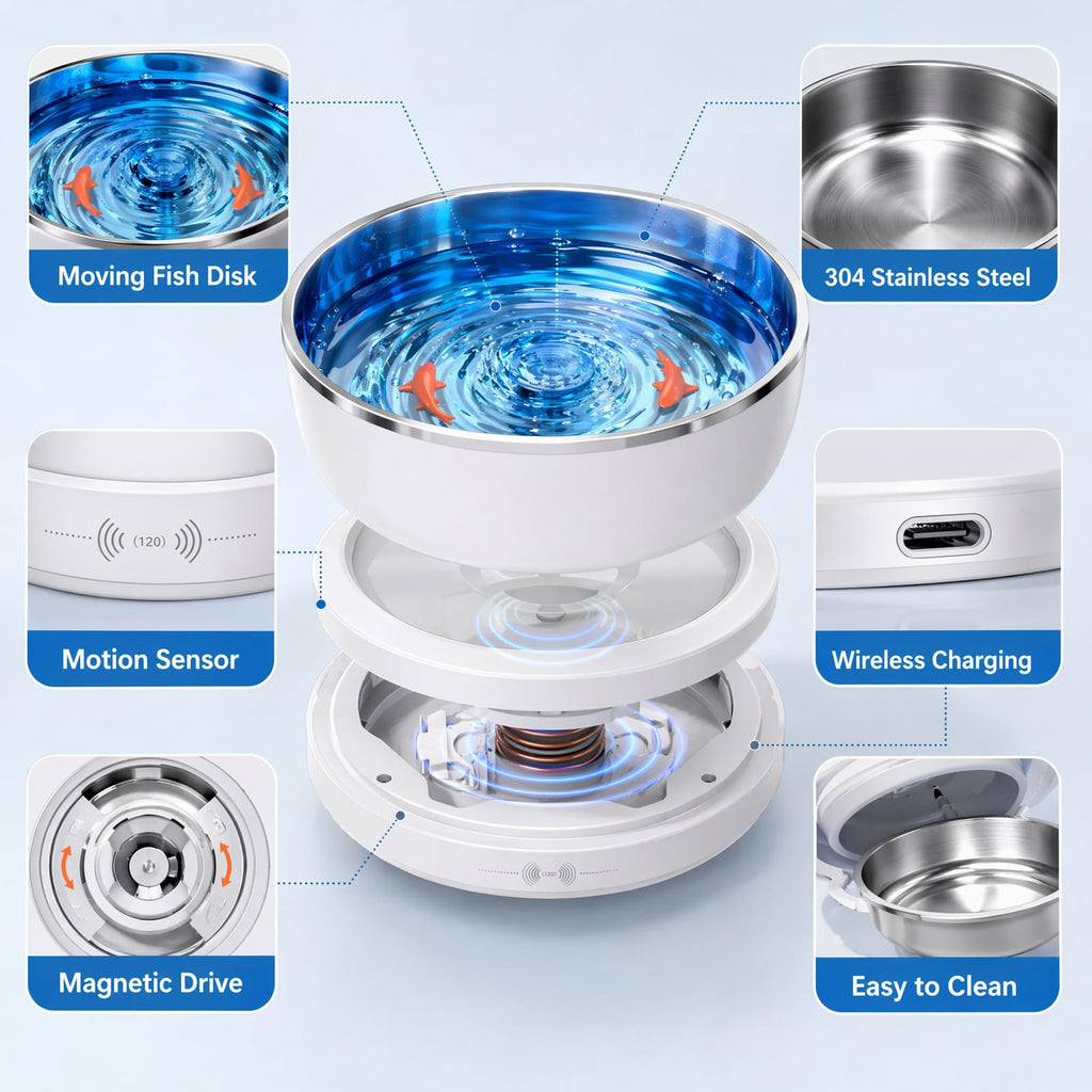 Smart 304 Stainless Steel Pet Water Fountain