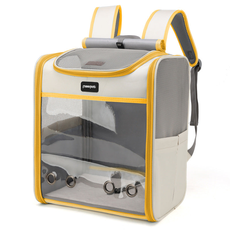 Large Capacity Portable Pet Backpack For Outdoor Use