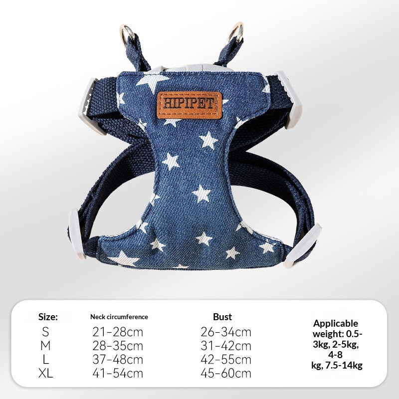 Springsummer Breathable Denim Pet Leash