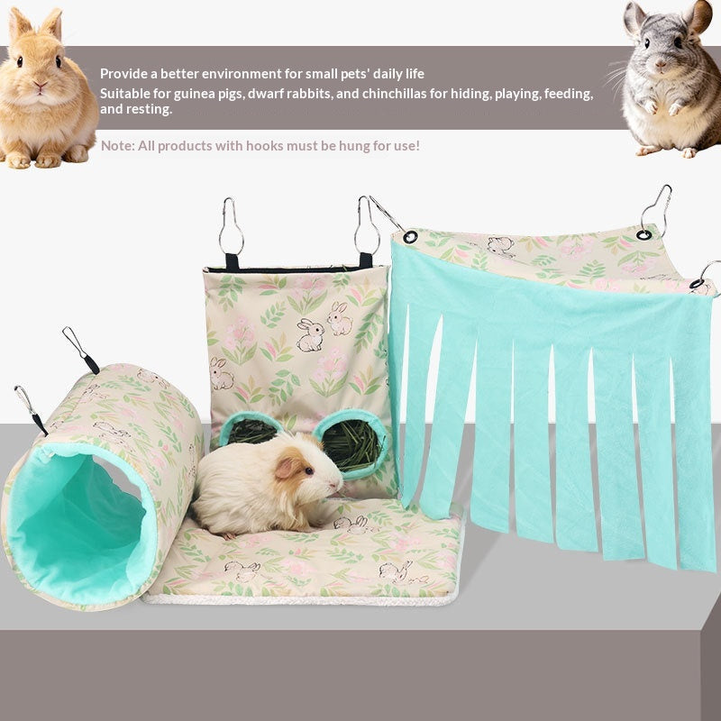 Drilling Tunnel Straw Bag Hideaway Pet Bed