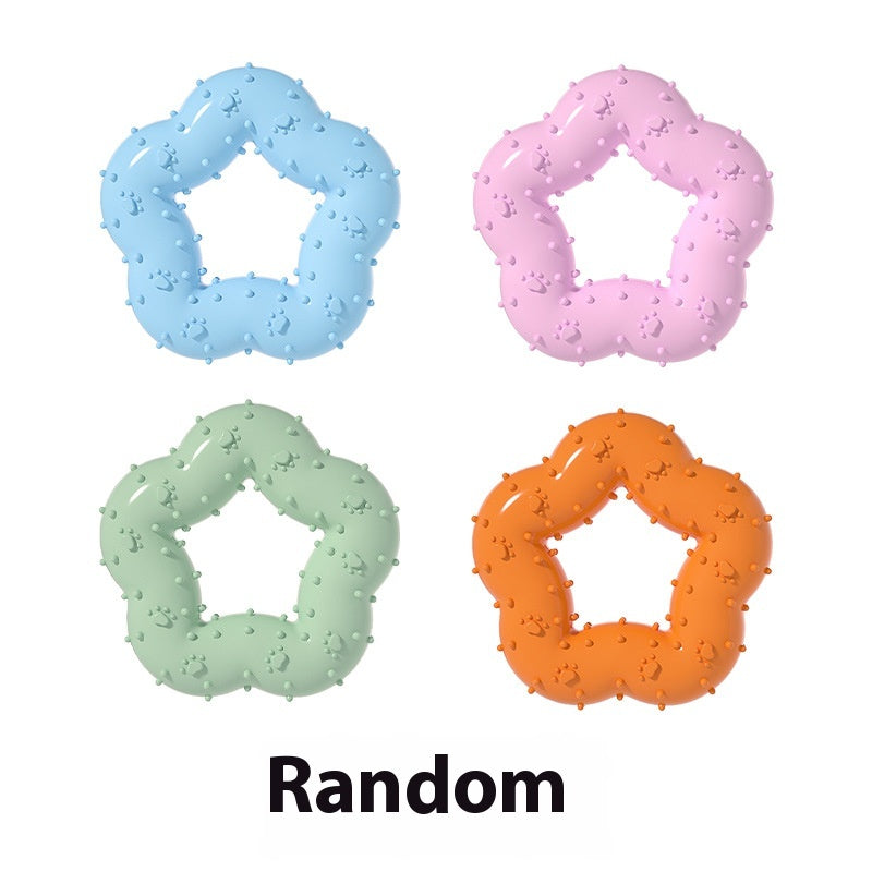 Gnawing Molar Flower Shape Dog Toy
