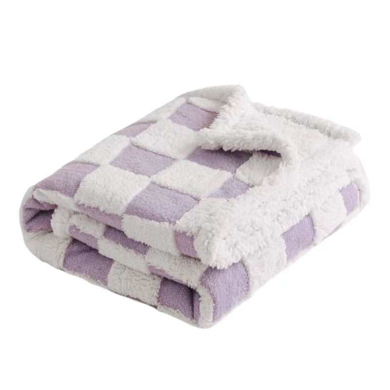 Waterproof Flannel and Sherpa Fleece Pet Blanket